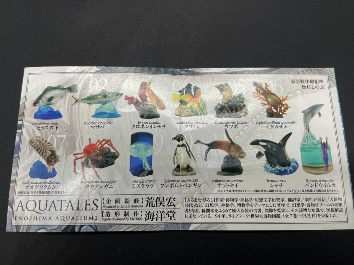 新江ノ島水族館立体生物図録1.2　コレクションボックスセット Amazon.co.jp: 新江ノ島水族館 立体生物図録1.2 コレクション